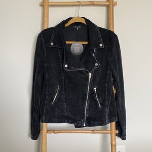 Mittoshop Black Jacket with Silver Accents